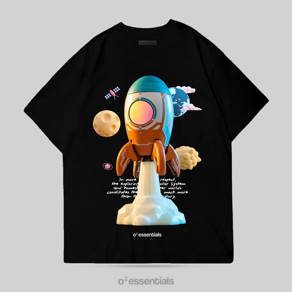 Oversized T-Shirt – Flying Rocket