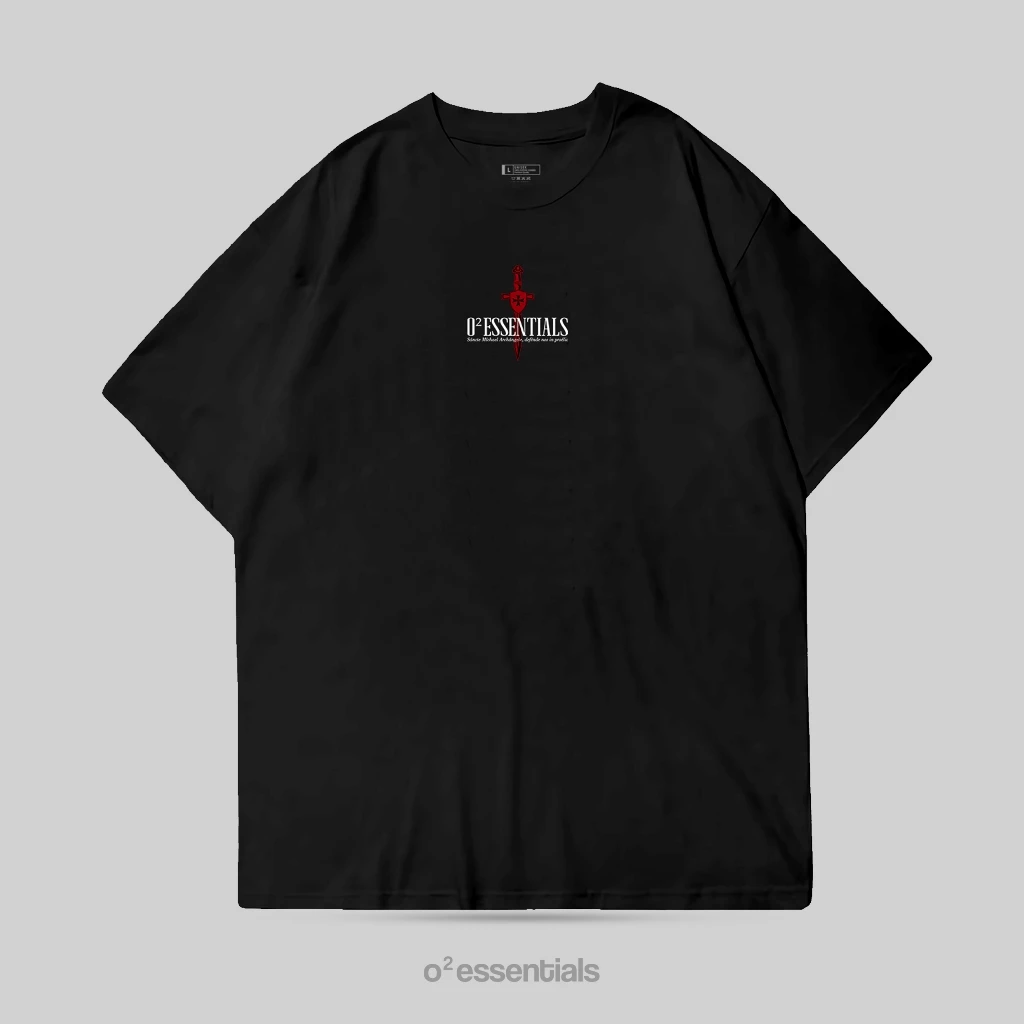 Oversized T-Shirt – St Michael Black Front