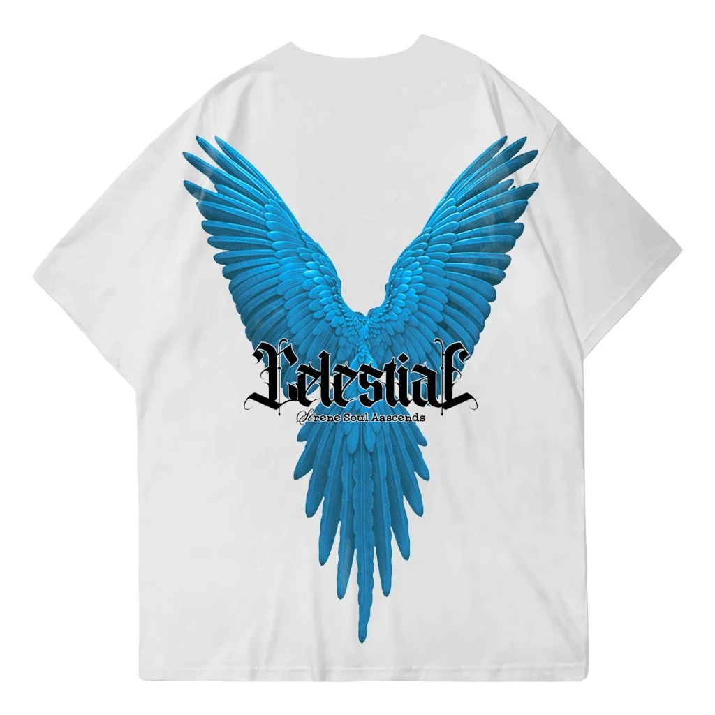 Oversized T-Shirt – Celestial White Back