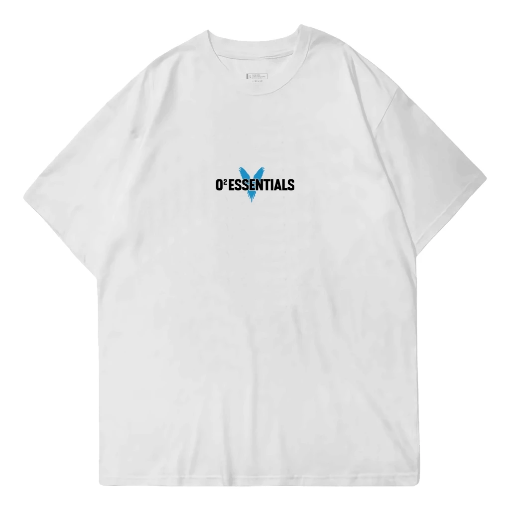 Oversized T-Shirt – Celestial White Front