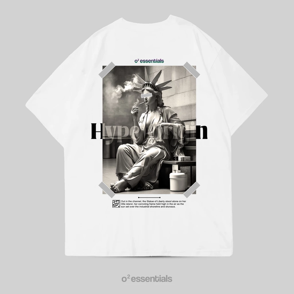 Oversized T-Shirt – Hype Origin White Back