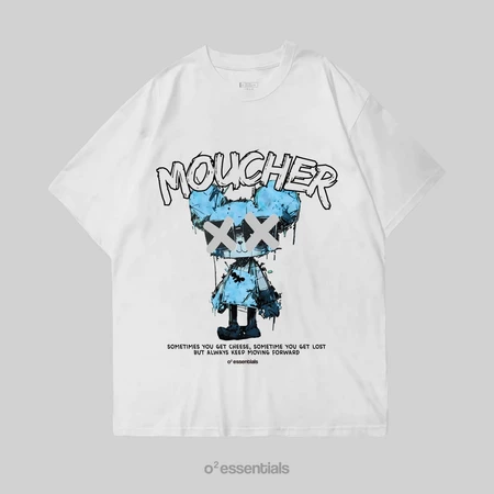 Oversized T-Shirt – Moucher White Front