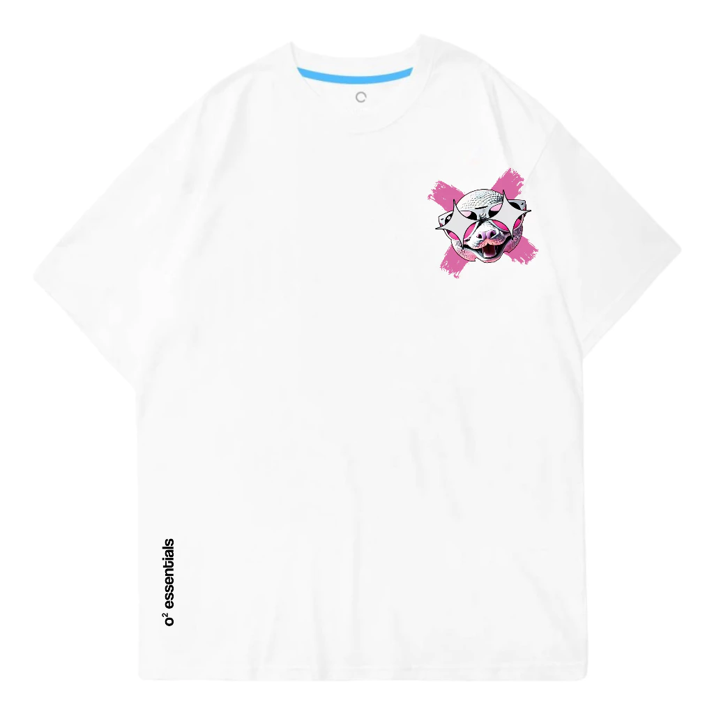 Oversized T-Shirt – Pop Snake White Front