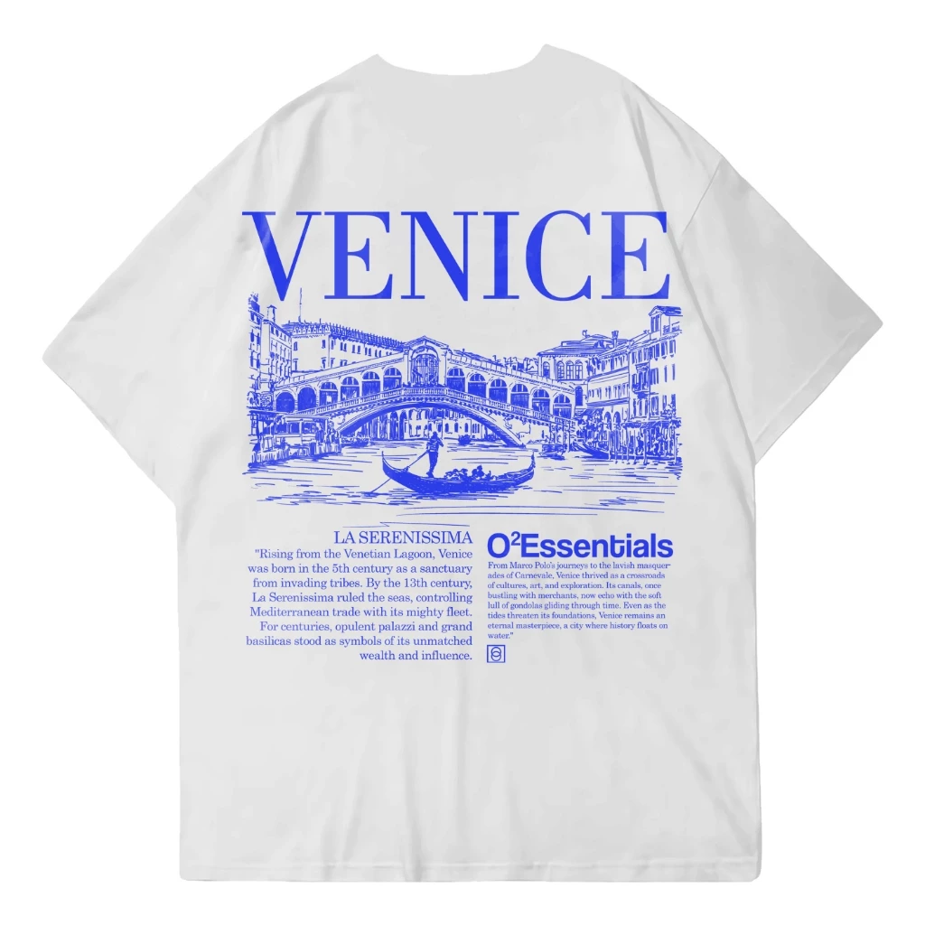 Oversized T-Shirt – Venice White Back