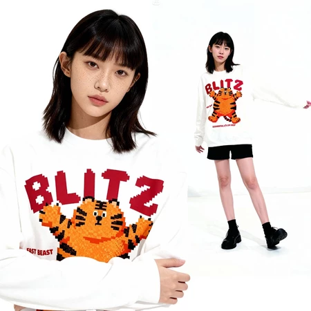 Graphic Sweater Crewneck Casual - BLITZ Sweater